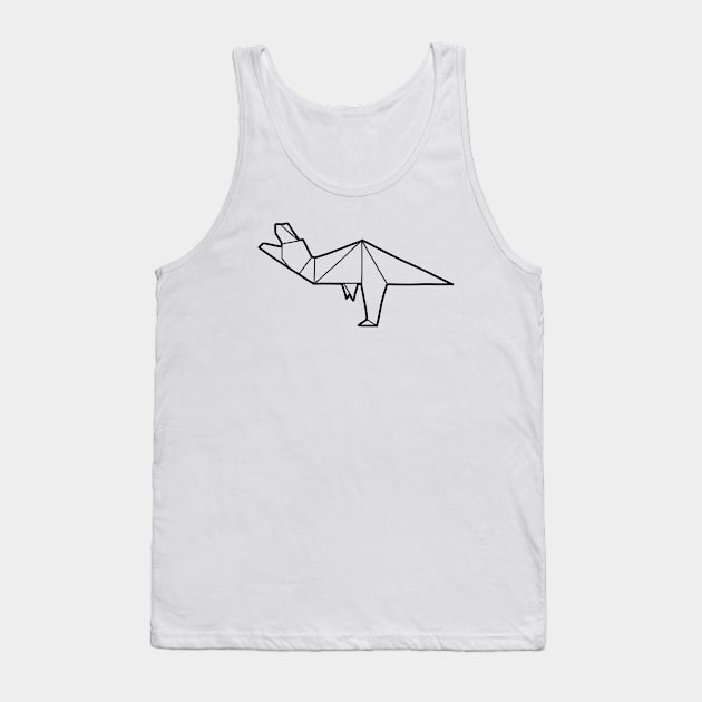 Origami T-Rex Tank Top by vpessagno